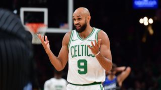 Can Derrick White have a bounce-back season? taken at BSJ Headquarters (Celtics). Photo by © Bob DeChiara