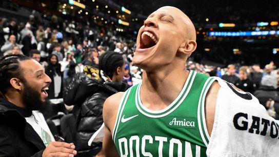 'Grown man' Jordan Walsh earned his team's trust, and he used that to close out the Knicks taken at TD Garden. Photo by (Brian Fluharty-Imagn Images)