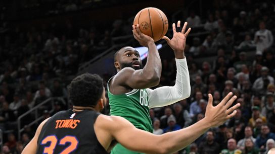 BSJ Game Report: Celtics 123, Knicks 117 - Brown's 42 leads C's with support from Gonzalez, Walsh taken at TD Garden. Photo by (Brian Fluharty-Imagn Images)