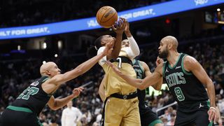 Karalis: Jordan Walsh is becoming the Celtics' new defensive stopper taken at BSJ Headquarters (Celtics). Photo by (Geoff Burke-Imagn Images)