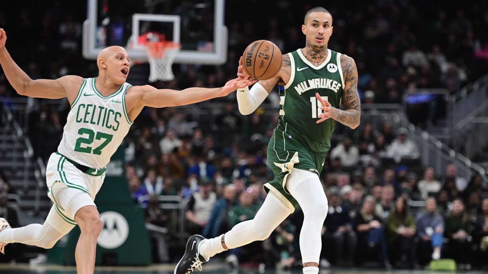 Final: Bucks 116, Celtics 101 - Portis, Bucks get hot, outclass Boston in second half taken at BSJ Headquarters (Celtics). Photo by (Benny Sieu-Imagn Images)