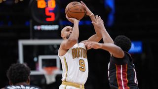 BSJ Game Report: Celtics 129, Heat 116 - White's 33, C's fourth quarter shooting, snaps losing streak taken at TD Garden (Celtics). Photo by (David Butler II-Imagn Images)