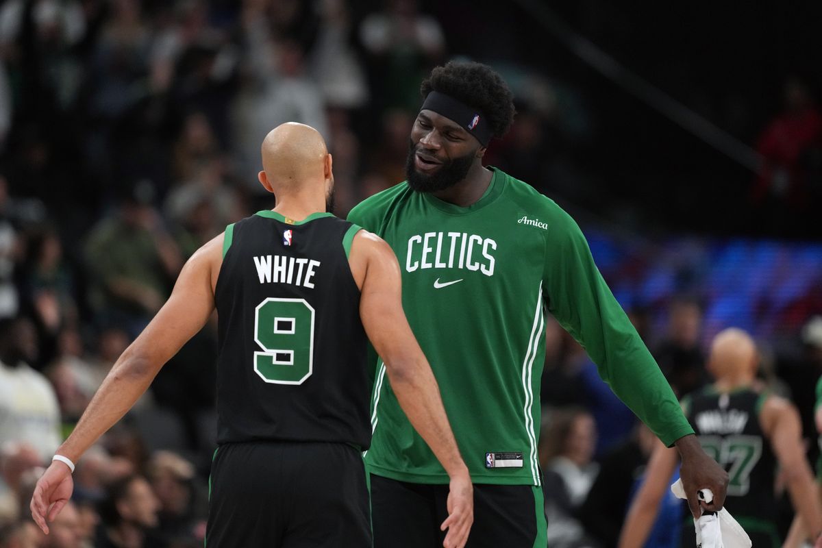 Derrick White and Neemias Queta