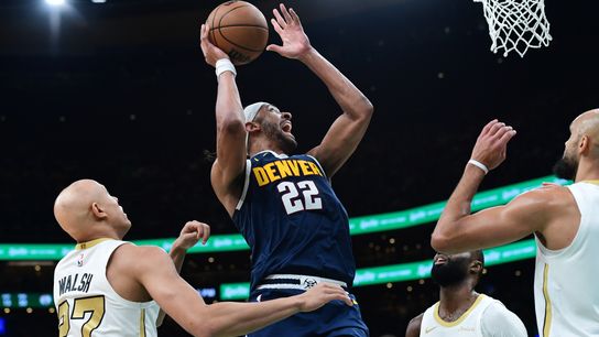 BSJ Game Report: Nuggets 114, Celtics 110 - Murray outshines Brown late in C's loss taken at TD Garden. Photo by (Bob DeChiara-Imagn Images)