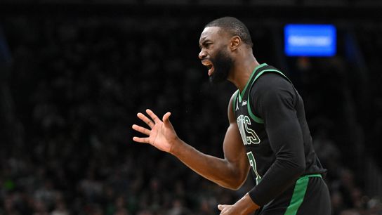'Irate' Jaylen Brown rips refs again after Celtics loss to the Spurs taken at TD Garden (Celtics)
