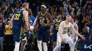BSJ Game Report: Pacers 98, Celtics 96 - C's go cold, can't come all the way back taken at BSJ Headquarters (Celtics). Photo by (Trevor Ruszkowski-Imagn Images)