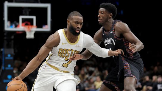 FINAL: Celtics 130, Nets 126 (2OT) - Amari Williams, Hugo Gonzalez play hero taken at Barclays Center. Photo by © Brad Penner