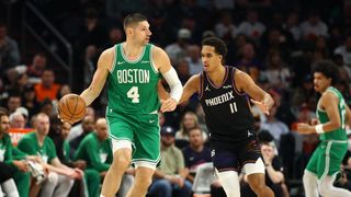 BSJ Game Report: Celtics 97, Suns 81 - Boston trusted the process taken at Mortgage Matchup Center (Celtics). Photo by © Mark J. Rebilas