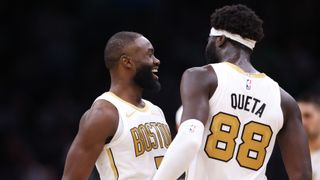 Celtics Summer League Notebook: Teammates discuss Jaylen Brown trade, OT win vs. Raptors, and more taken at Cox Pavillion (Celtics). Photo by © Paul Rutherford