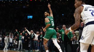 BSJ Game Report: Celtics 120, Mavericks 100 - After slow start, Jayson Tatum makes triumphant return taken at TD Garden (Celtics). Photo by © Winslow Townson