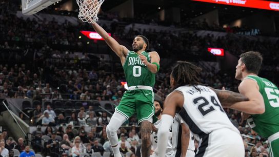Simone's Six: The Wembanyama effect, Jaylen Brown's ejection, and Ron Harper Jr. ball in Celtics-Spurs taken at BSJ Headquarters. Photo by © Daniel Dunn