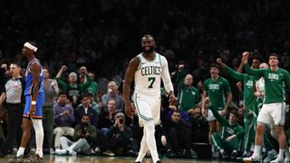 Simone's Six: Decision-making, spacing, and the keys to victory in Celtics-Thunder taken at TD Garden (Celtics). Photo by © Winslow Townson