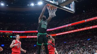 Simone's Six: Neemias Queta's chemistry, Nikola Vucevic's return, and transition defense in Celtics-Raptors taken at BSJ Headquarters (Celtics). Photo by © Gregory Fisher