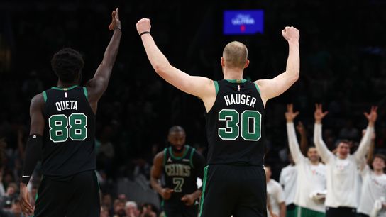 Simone: Celtics take shooting practice against skeleton Pelicans taken at TD Garden. Photo by © Winslow Townson