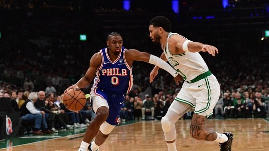 BSJ Live Coverage: Celtics 123, 76ers 91 - Boston takes 1-0 lead taken at TD Garden. Photo by © Bob DeChiara
