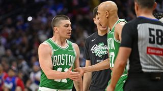 BSJ Game Report: Celtics 128, 76ers 96 - Boston ruins Embiid's return taken at Xfinity Mobile Arena (Celtics). Photo by © Eric Hartline