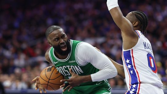 BSJ Game Report: 76ers 88, Celtics 74, 4Q 7:44 - Boston's bench is showing life taken at Xfinity Mobile Arena. Photo by © Bill Streicher