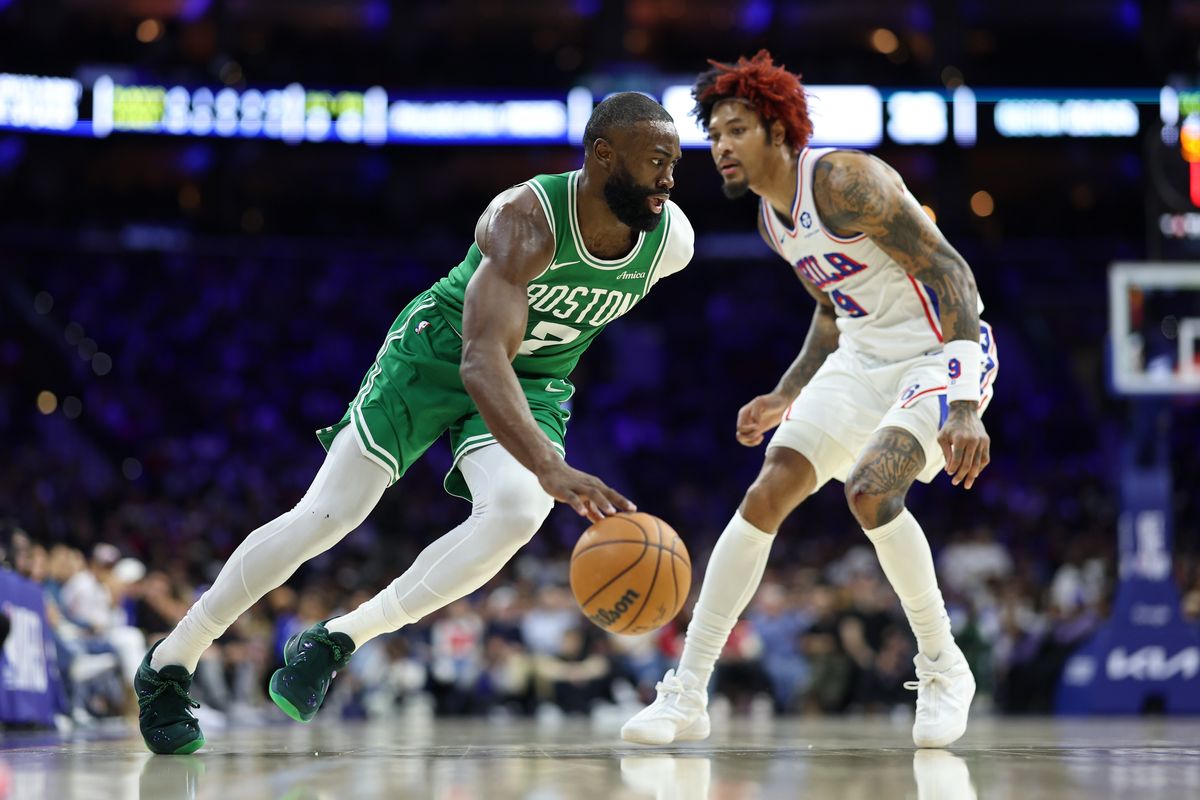 Jaylen Brown and Kelly Oubre Jr.