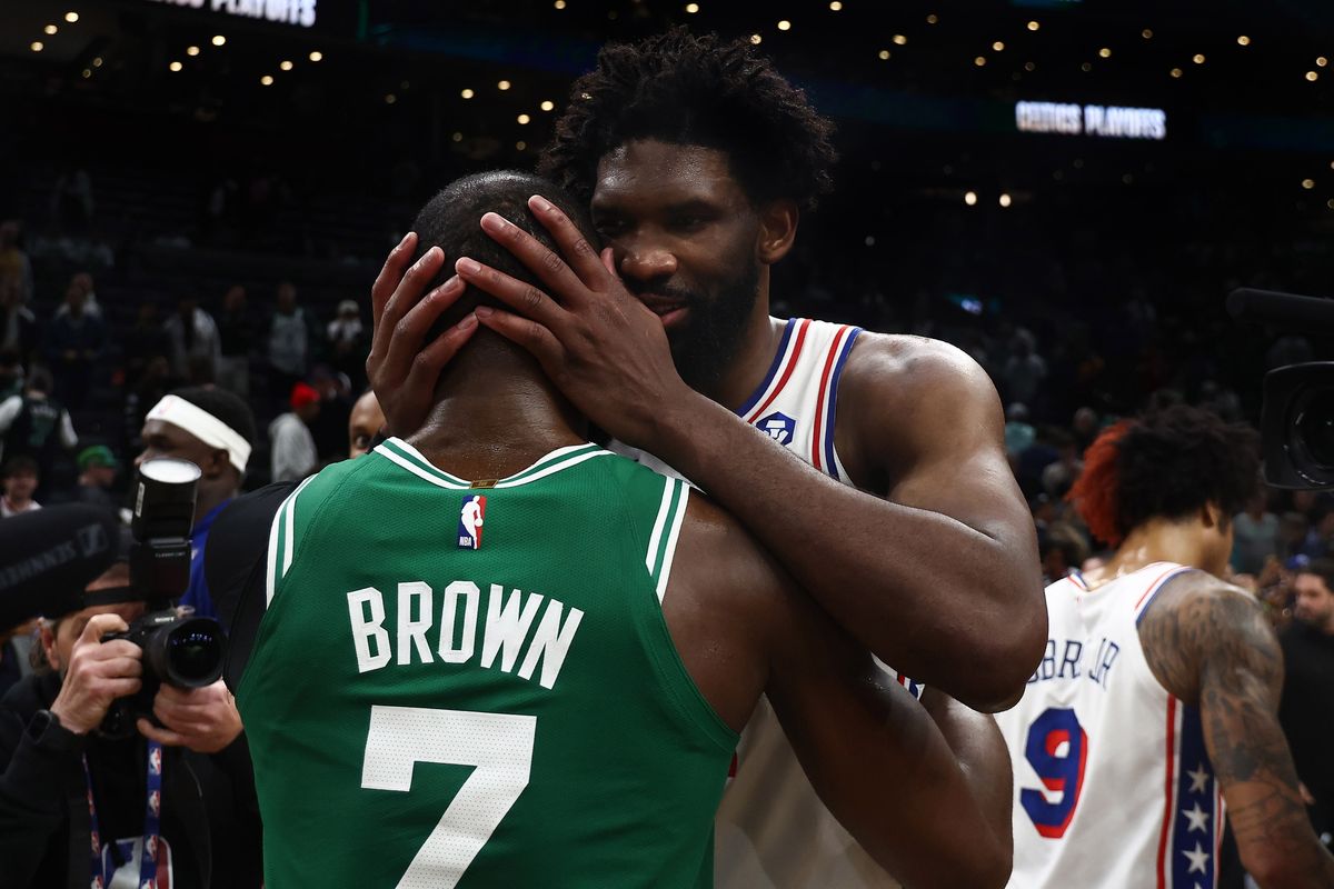 Jaylen Brown and Joel Embiid