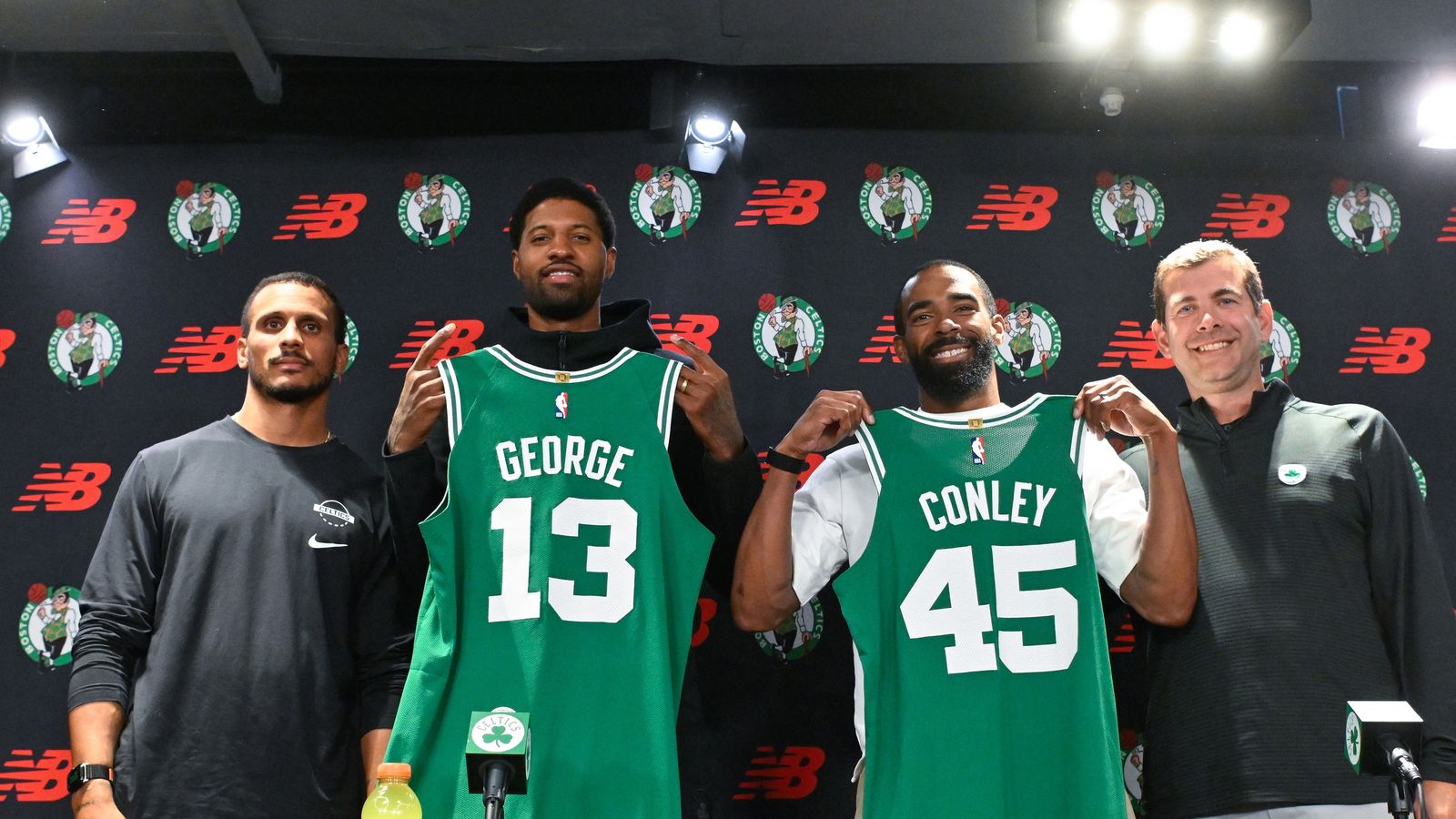 Paul George, Mike Conley talk Jaylen brown trade, joining Celtics, and more