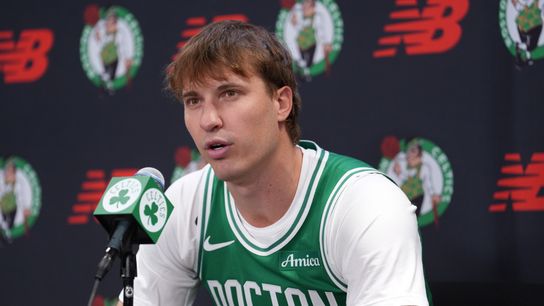 Simone's Training Camp Notebook: A Baylor Scheierman breakout may be inevitable taken at The Auerbach Center (Celtics)