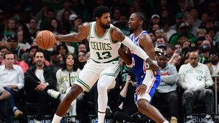FINAL: Celtics 144, 76ers 106 - Great home start  taken at TD Garden (Celtics). Photo by © Bob DeChiara