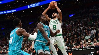 FINAL: Celtics 114, Hornets 93 - Boston secures the victory taken at TD Garden (Celtics). Photo by © Bob DeChiara