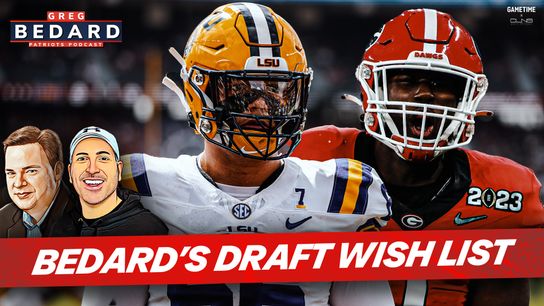 .@PrizePicks @Gametime @factormeals Bedard Patriots Podcast: Who will the Patriots draft at 4th overall? taken at BSJ Headquarters (Patriots)