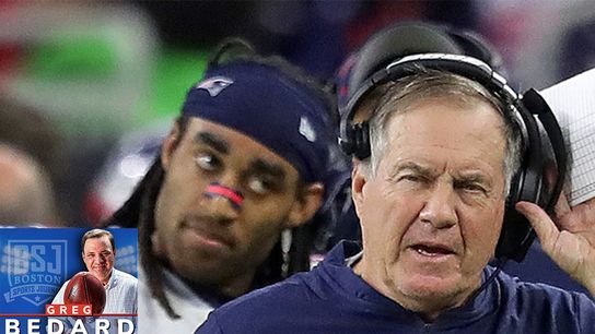 .@BetUS_Official Podcast & Video: Bedard Patriots Pod - Gilmore fallout: What is going on with GM Belichick? taken at BSJ Headquarters (Podcasts)