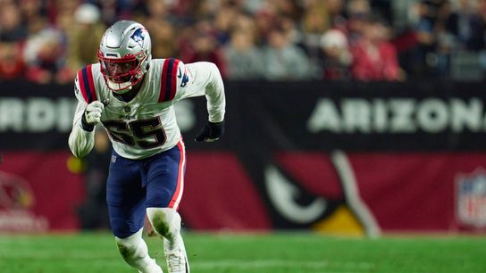Josh Uche making a major leap as pass-rushing force for New England’s defense taken at BSJ Headquarters (Patriots)