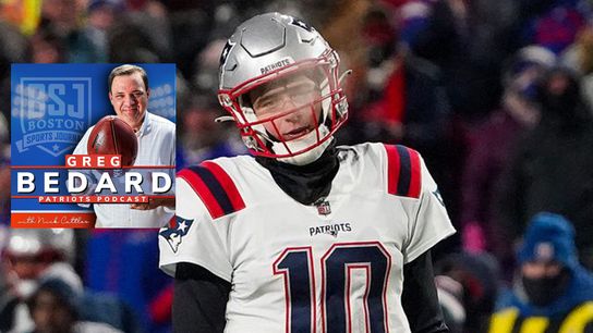 Podcast: Bedard reviews the Patriots' blowout loss to the Bills on 98.5 The SportsHub 01.16.22 taken at BSJ Headquarters (Patriots)