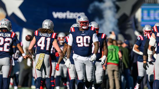 Christian Barmore makes season debut after blood clot diagnosis in training camp taken at Gillette Stadium (Patriots)
