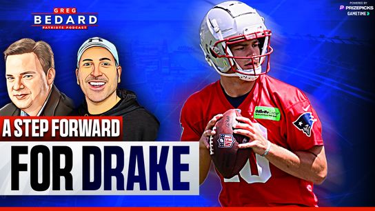 .@PrizePicks & @Gametime Bedard Patriots Podcast: Did Drake Maye take a step at minicamp? taken at BSJ Headquarters (Patriots)