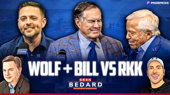 .@PrizePicks Bedard Patriots Podcast: Reaction to Wolf; Belichick vs. Kraft taken at BSJ Headquarters (Patriots)