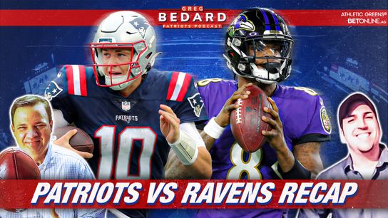 .@athleticgreens Podcast & Video: Bedard Patriots Pod - Mac Jones injury & Ravens loss fallout  taken at BSJ Headquarters (Patriots)