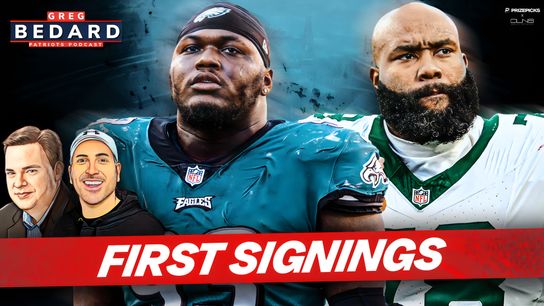 .@PrizePicks & @factormeals Bedard Patriots Podcast: Patriots make their first moves of free agency taken at BSJ Headquarters (Patriots)