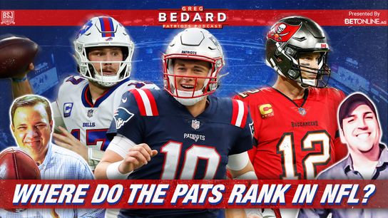 .@betonline_ag Podcast: Bedard Patriots Pod - NFL power rankings, where do Patriots fit? taken at BSJ Headquarters (Patriots)