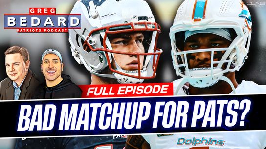 .@PrizePicks & @Gametime Bedard Patriots Podcast: Are the Dolphins a bad matchup for the Patriots? taken at BSJ Headquarters (Patriots)