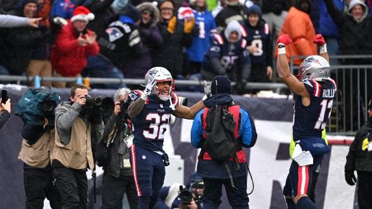 BSJ Live Coverage: Patriots 21, Bills 0 (2nd) - New England dominating with Maye (2 rushing TDs), 51-yard Henderson TD taken at Gillette Stadium. Photo by (Adam Richins for BSJ)