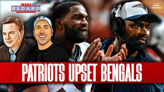.@PrizePicks & @Gametime Bedard Patriots Podcast: Mayo's impact in upset of Bengals taken at BSJ Headquarters (Patriots)
