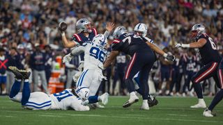 Bedard's Breakdown: Patriots' top two rookies, Lomu and Jacas, struggle in debut taken at BSJ Headquarters (Patriots). Photo by (Paul Johnson for BSJ)