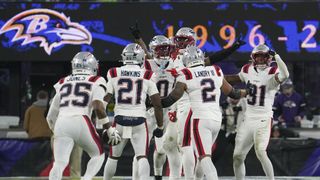 Podcasts: Bedard breaks down comeback by Patriots, Maye vs. Ravens with CLNS and 98.5 The SportsHub taken at BSJ Headquarters (Patriots). Photo by (USA Today Network)