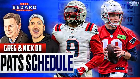.@PrizePicks and @Gametime Bedard Patriots Pod: Some actual optimism about the schedule; when will Maye play? taken at BSJ Headquarters (Patriots)