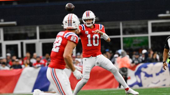 Podcasts: Bedard on Patriots' blowout of the Raiders, Maye's big day with 98.5 The SportsHub & CLNS taken at Gillette Stadium (Patriots). Photo by (Tim Rice for BSJ)