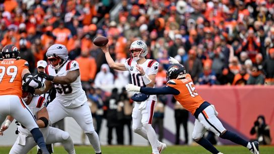 BSJ Live Coverage: AFC Championship - Broncos 7, Patriots 0 (2nd) - NE posts 12 yards on 12 plays in 1Q  taken at Empower Field at Mile High. Photo by (Adam Richins for BSJ)
