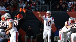 Bedard's Breakdown: Why did Drake Maye get off to such a slow start against the Bengals? taken at BSJ Headquarters (Patriots). Photo by (Adam Richins for BSJ)