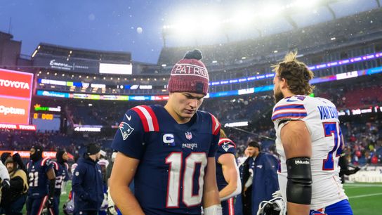 Bedard's Breakdown: Breaking down Drake Maye's struggles in the second half vs. Bills taken at BSJ Headquarters. Photo by (Adam Richins for BSJ)