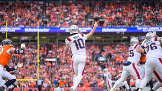 Bedard's Breakdown: What the film says about Drake Maye and his shoulder against the Broncos taken at BSJ Headquarters (Patriots). Photo by (Adam Richins for BSJ)