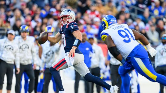 Podcast: Bedard on Patriots' loss to the Rams, Drake Maye with 98.5 The SportsHub 11.17.24 taken at Gillette Stadium (Patriots)