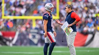 Giardi: Vrabel, Maye deny rift, remain focused on correcting mistakes  taken at New Balance Athletics Center (Patriots). Photo by (Adam Richins for BSJ)